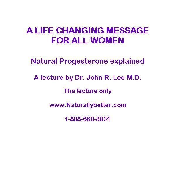 CD, Progesterone explained
