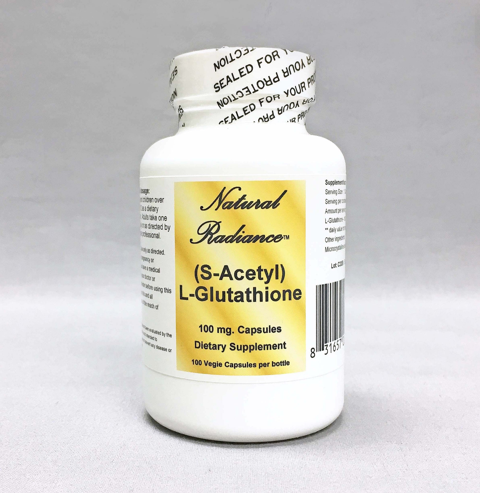 Glutathione:  Antioxidant & Detoxification Support 100mg