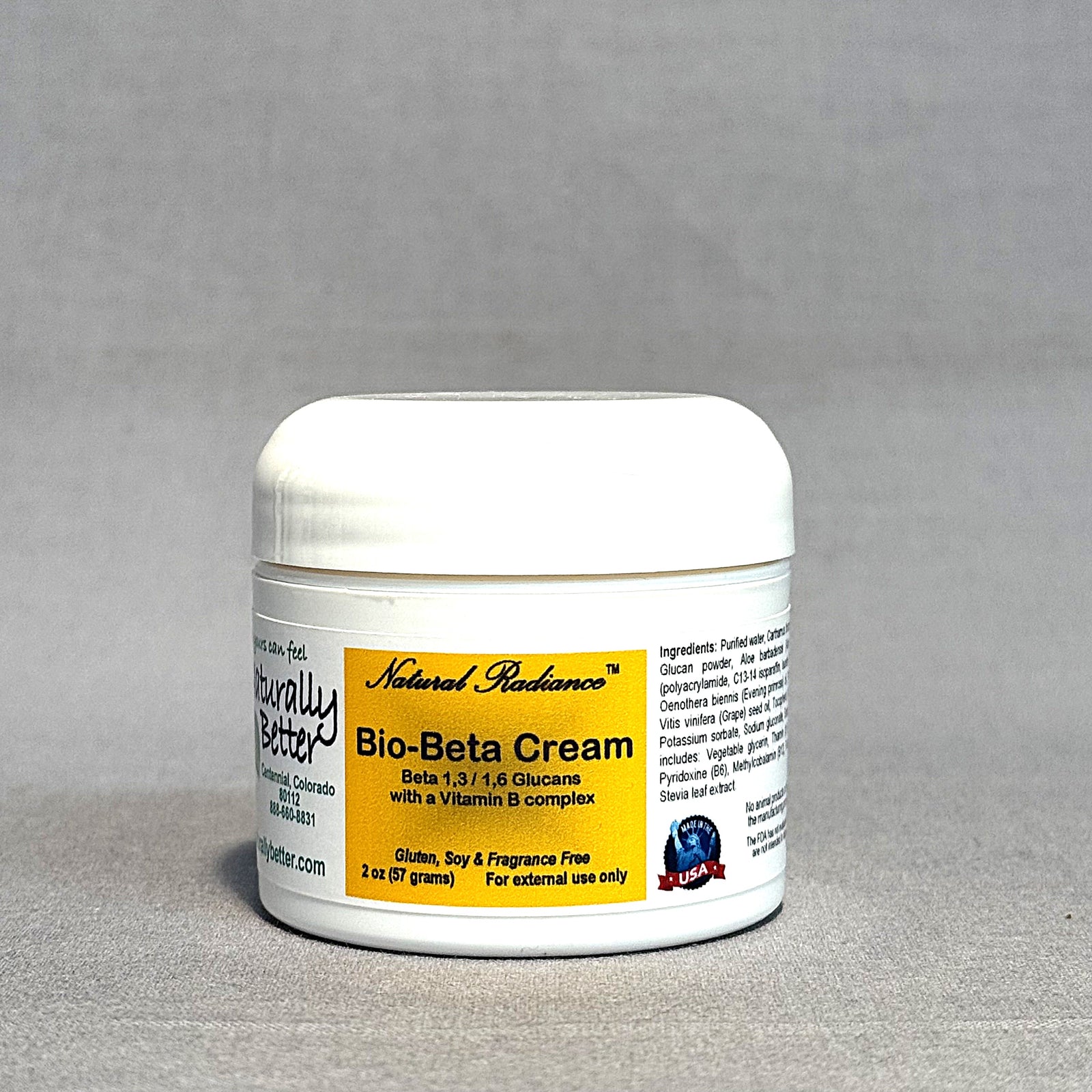 Natural Radiance Bio-Beta Glucan Cream